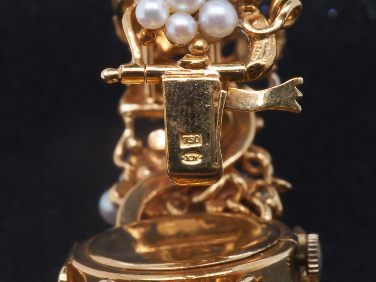 Estate Vintage 18K Yellow Gold PEEK A BOO watch by OMEGA - VHK#344a