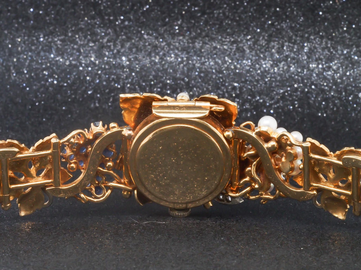 Estate Vintage 18K Yellow Gold PEEK A BOO watch by OMEGA - VHK#344a