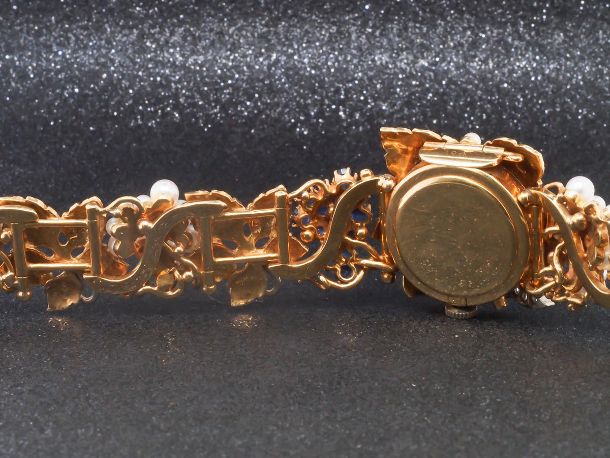 Estate Vintage 18K Yellow Gold PEEK A BOO watch by OMEGA - VHK#344a