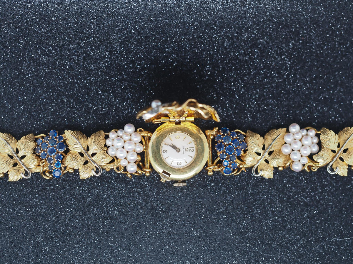 Estate Vintage 18K Yellow Gold PEEK A BOO watch by OMEGA - VHK#344a