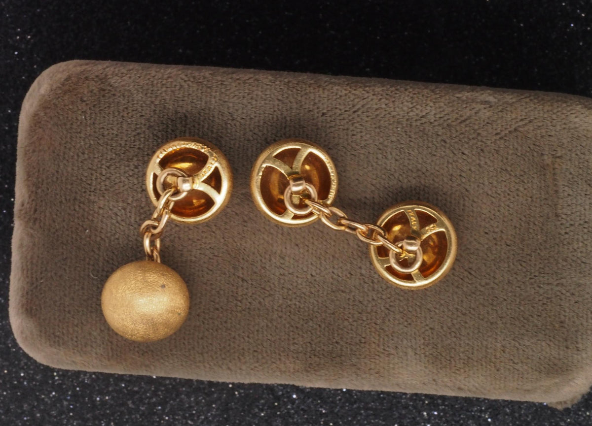 Estate Vintage MARIO BUCCELLATI 18k Yellow Gold Cufflinks - VHK#88c