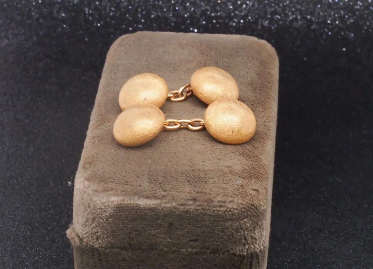 Estate Vintage MARIO BUCCELLATI 18k Yellow Gold Cufflinks - VHK#88c
