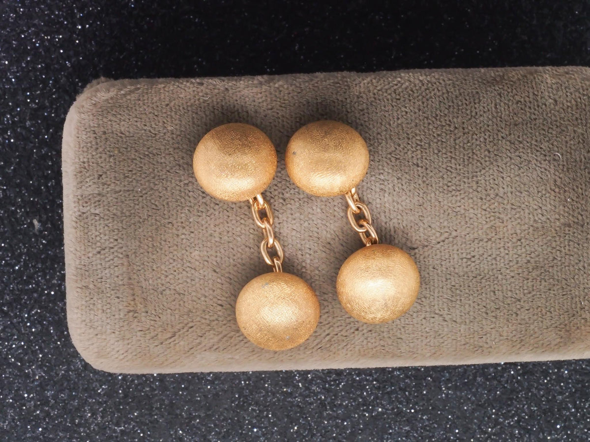 Estate Vintage MARIO BUCCELLATI 18k Yellow Gold Cufflinks - VHK#88c
