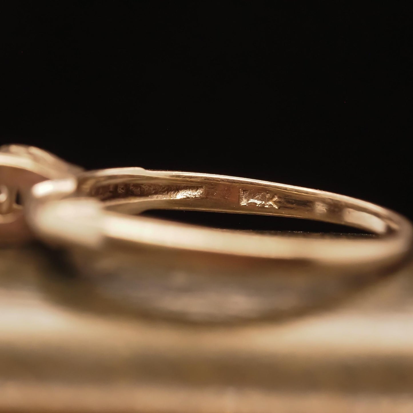 Circa 1940s 14K White Gold .15ct Diamond Engagement Ring - VHK#703