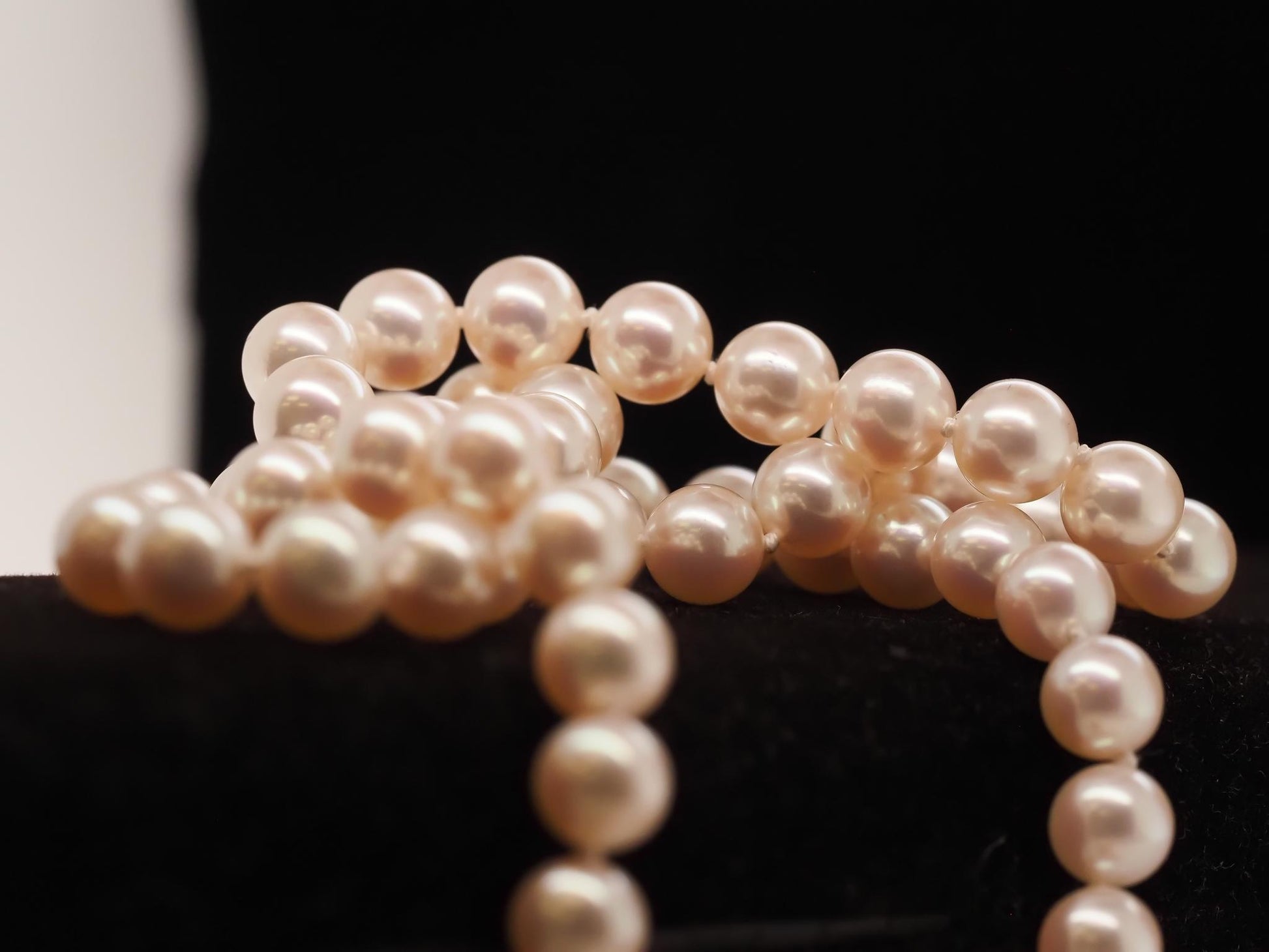 18K Yellow Gold and Diamond Regal Elegance 7.4mm Pearl Necklace - VHK#704