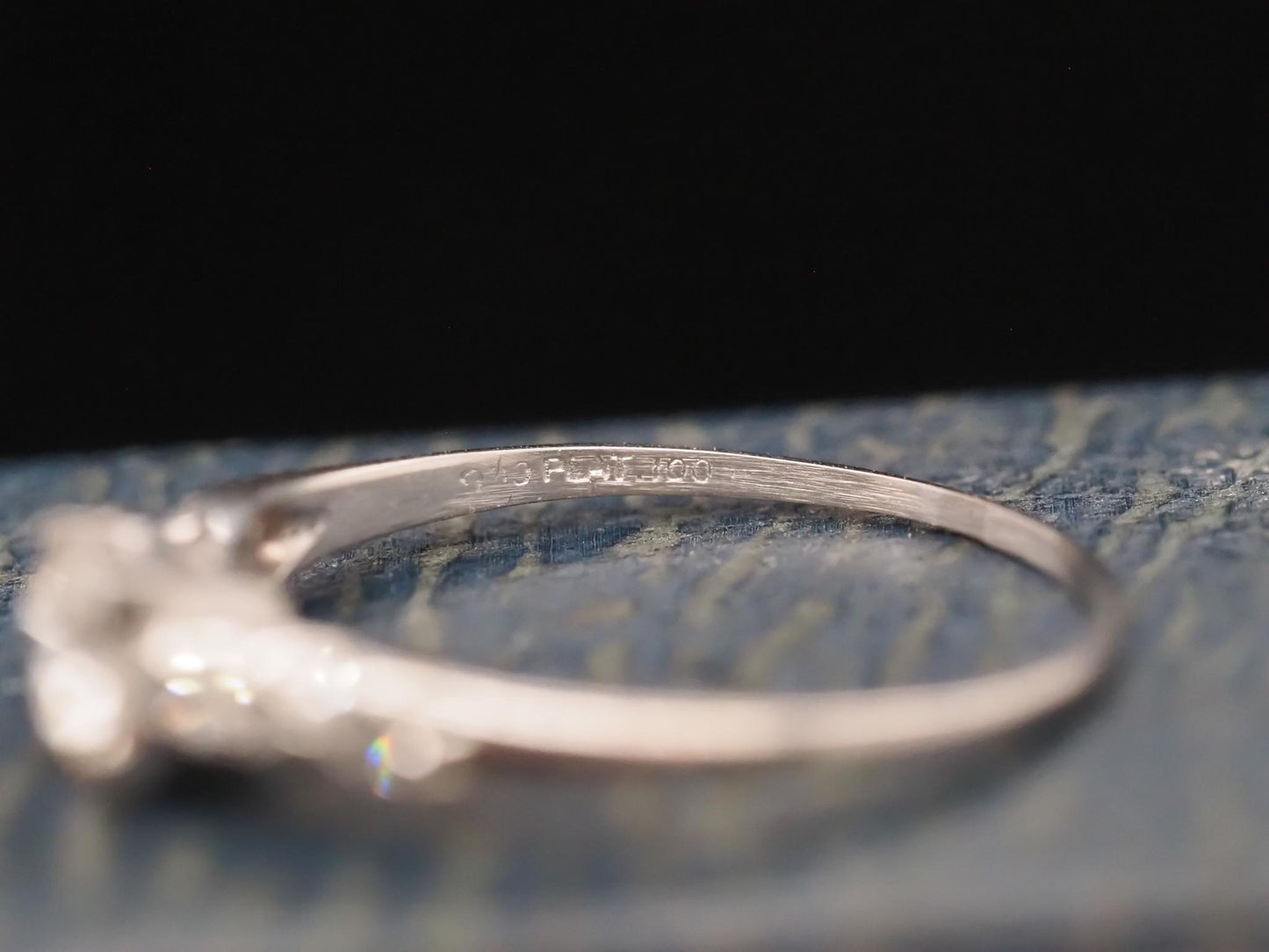 Circa 1920s Platinum Art Deco .60ct Old European Engagement Ring - VHK#723