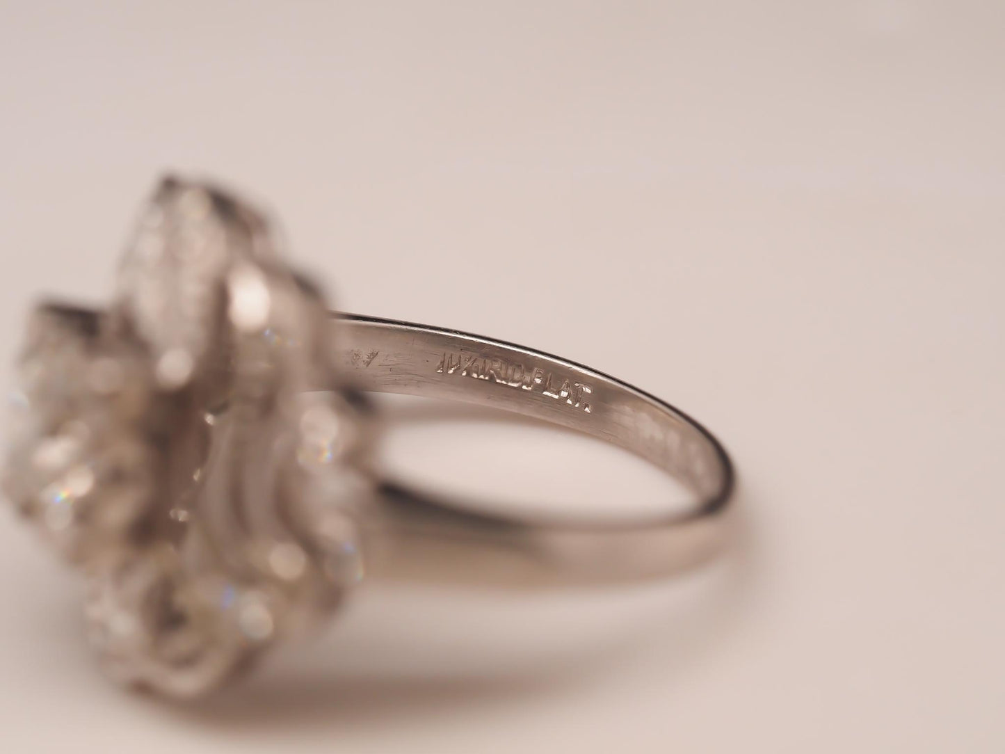 Circa 1920s Platinum .50ct Old European Diamond Engagement Ring - VHK#733