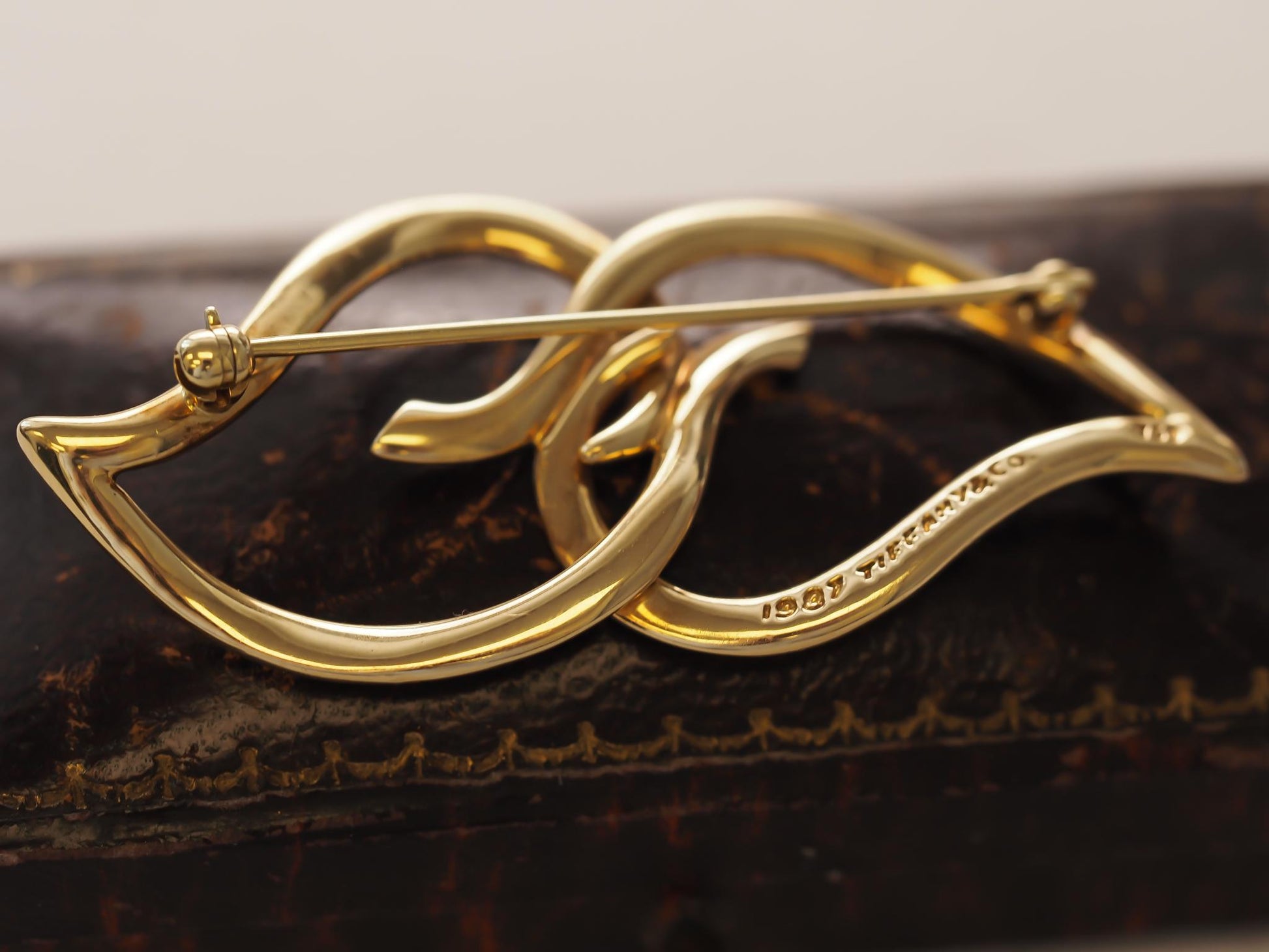 Circa 1987 18K Yellow Gold Tiffany & Co. Brooch Pin