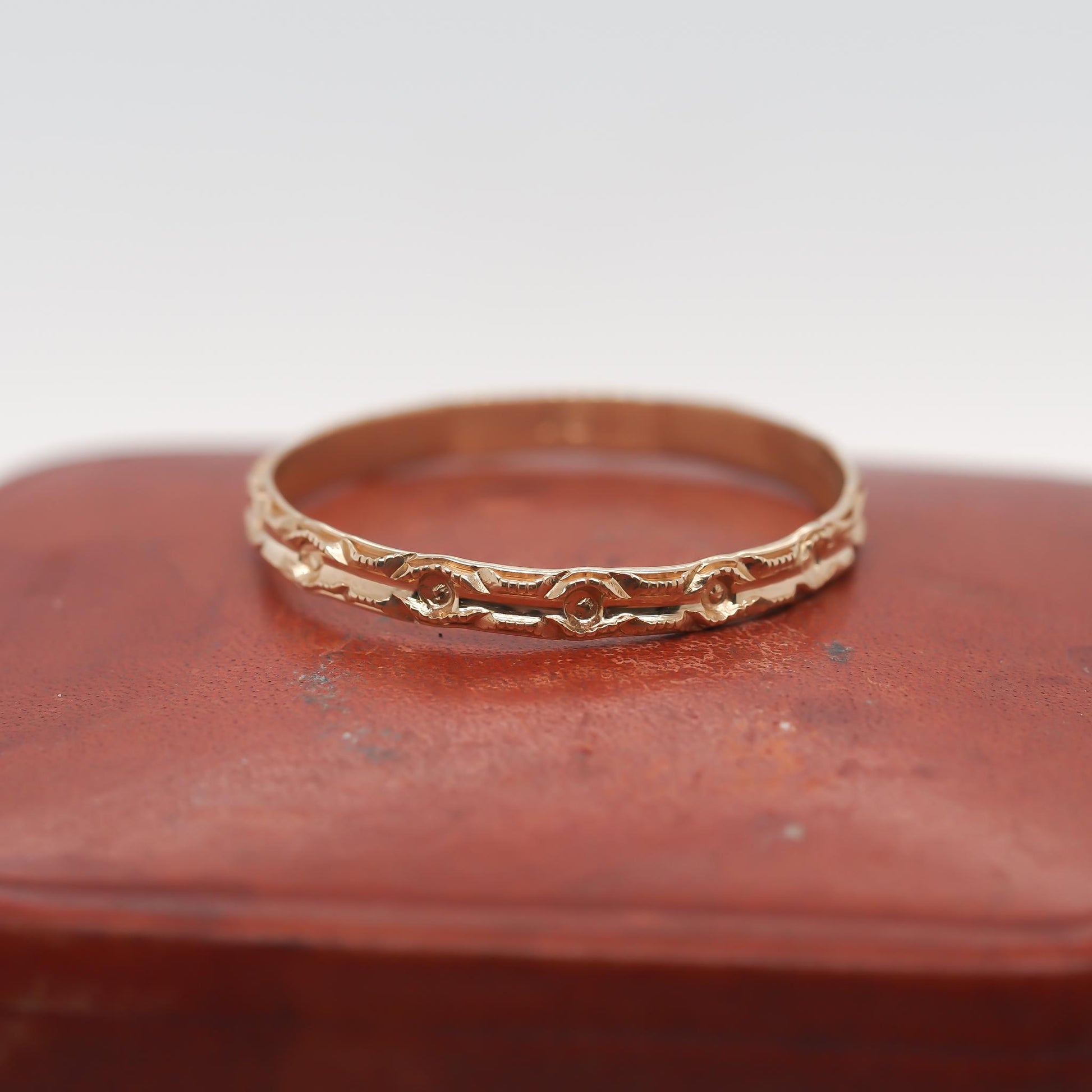 Circa 1920s Yellow Gold Wedding Band