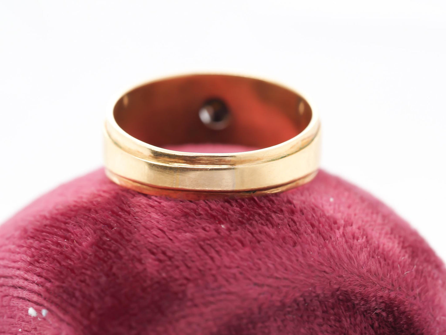 Victorian 18K Yellow Gold Rose Cut Diamond Ring