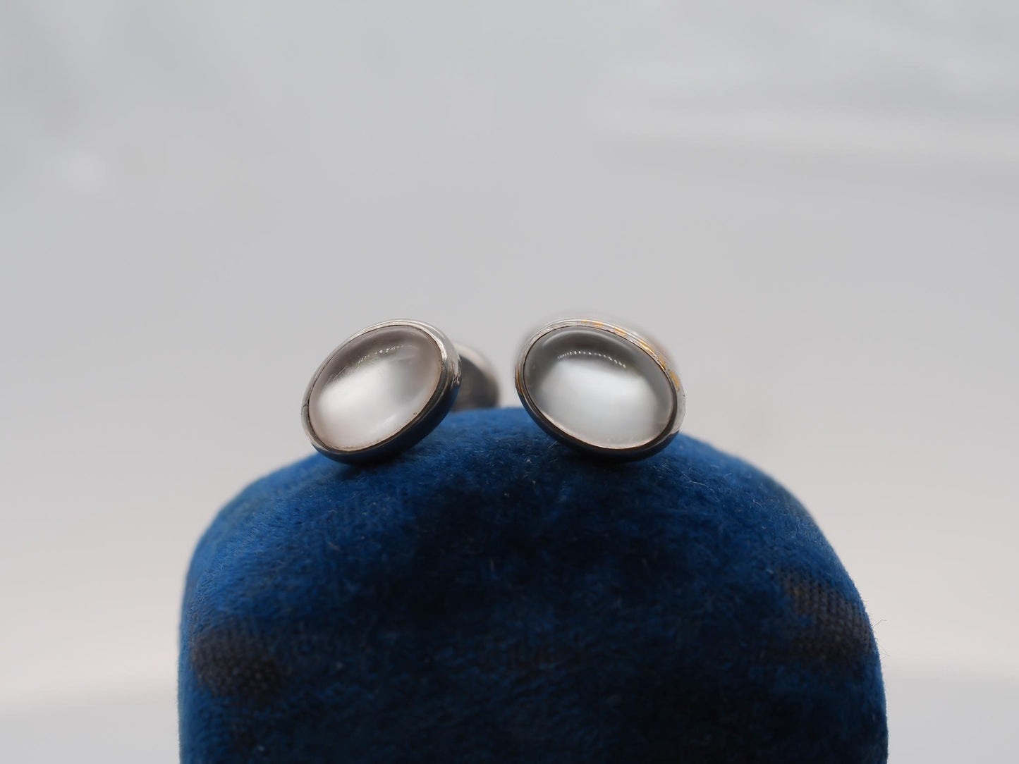 Platinum & 18K Gold 1930s Art Deco Moonstone Cufflinks