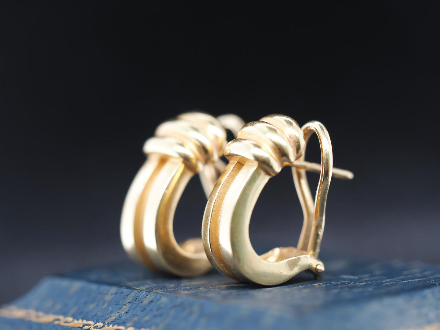18K Yellow Gold Tiffany & Co. Earrings Circa 1995 - VHK#779