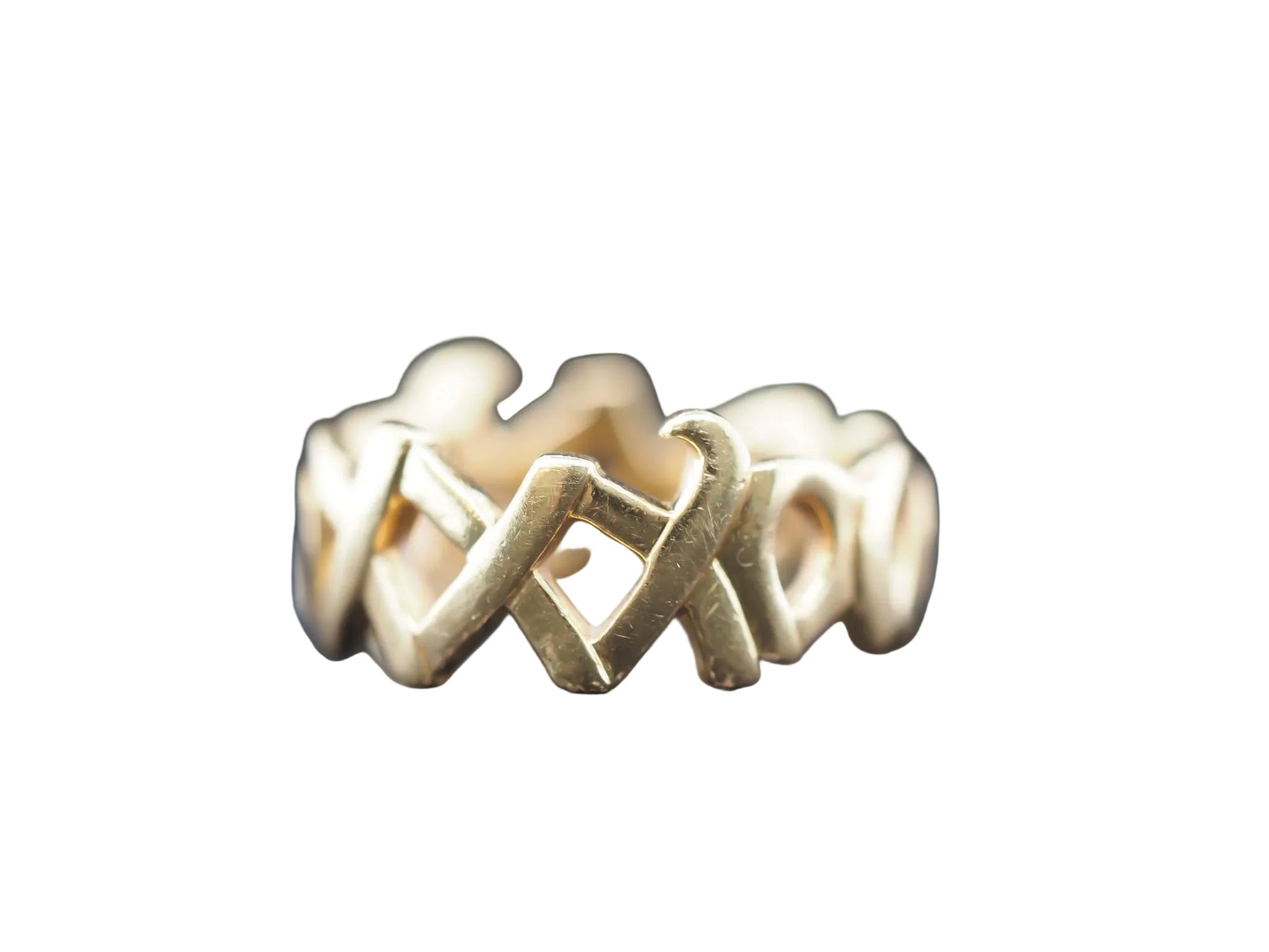 18K Yellow Gold “XXOO” Paloma Picasso Tiffany and Co Ring - VHK#782