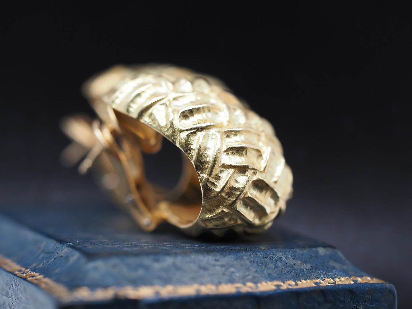 18K Yellow Gold Tiffany & Co Large Size Earrings