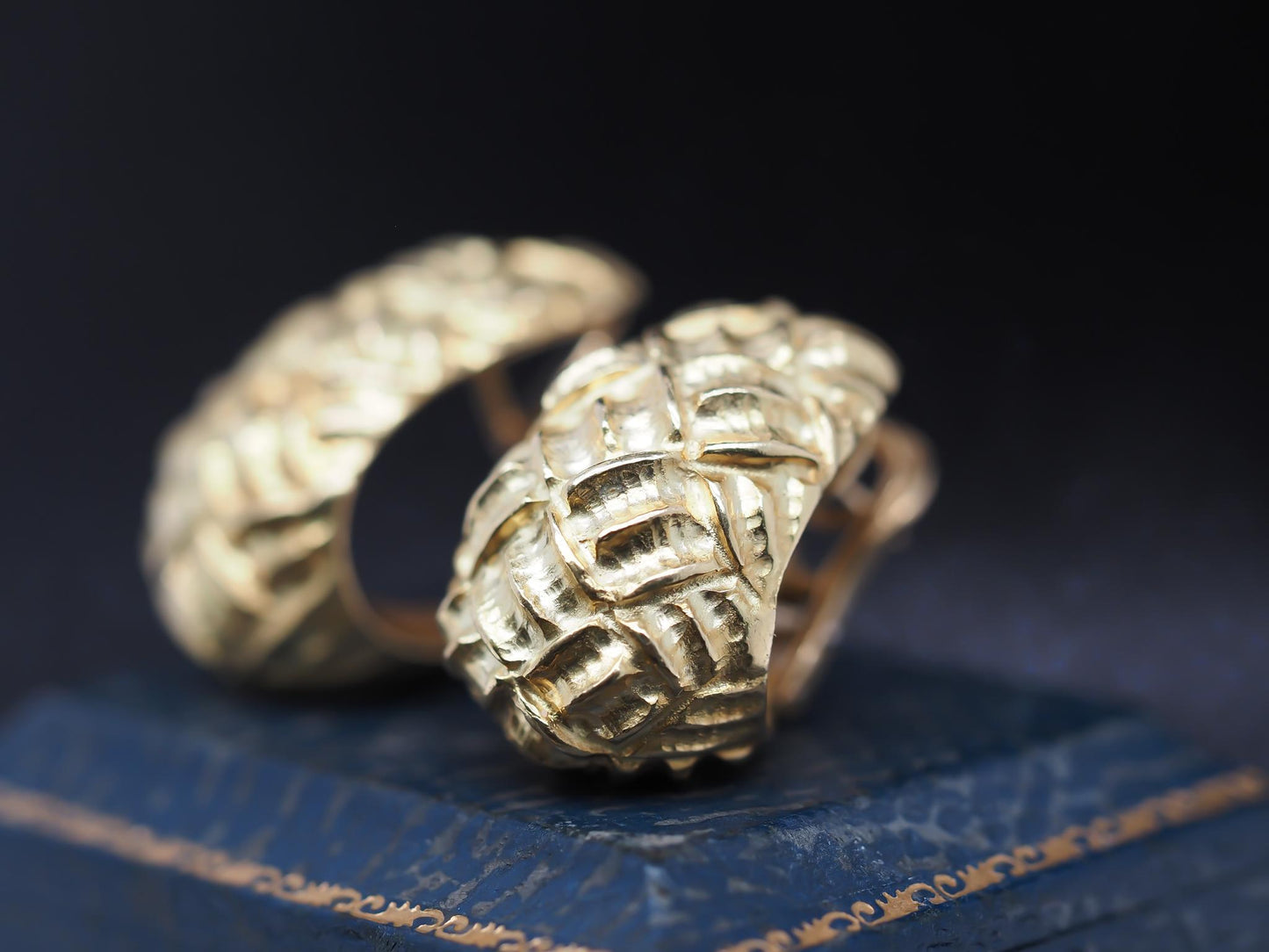 18K Yellow Gold Tiffany & Co Large Size Earrings