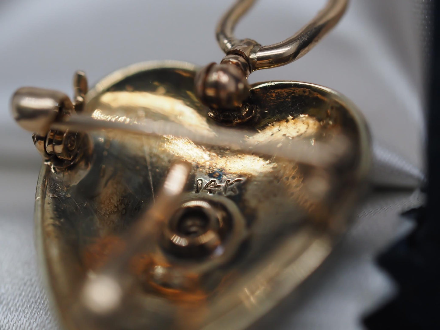 Victorian Pearl and Diamond Heart Shape Pendant and Brooch - VHK#815