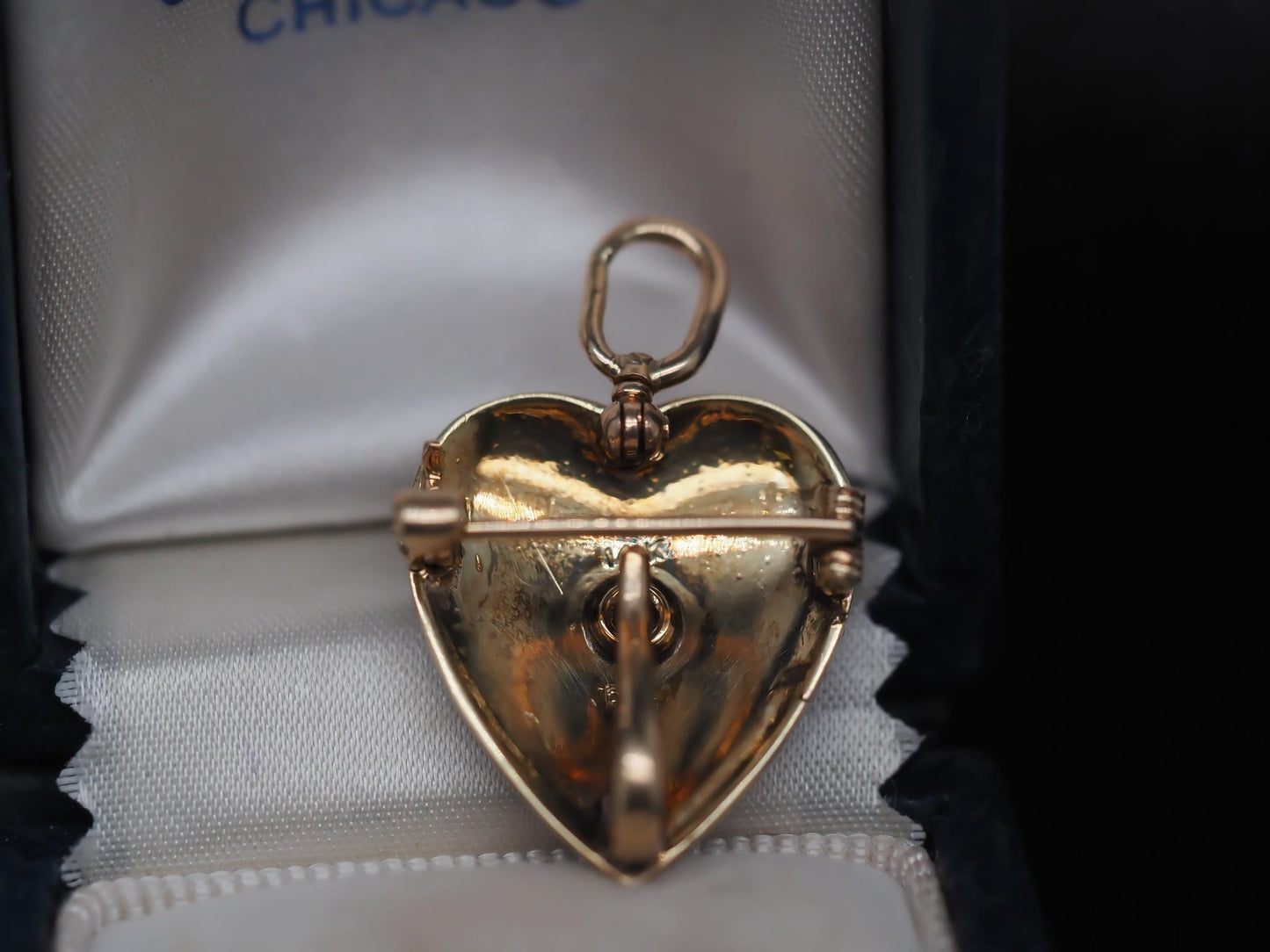 Victorian Pearl and Diamond Heart Shape Pendant and Brooch - VHK#815
