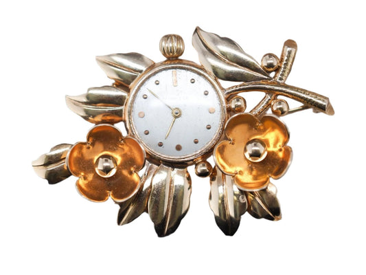 Vintage 14K Yellow Gold Tiffany & Co. Lapel Watch Brooch