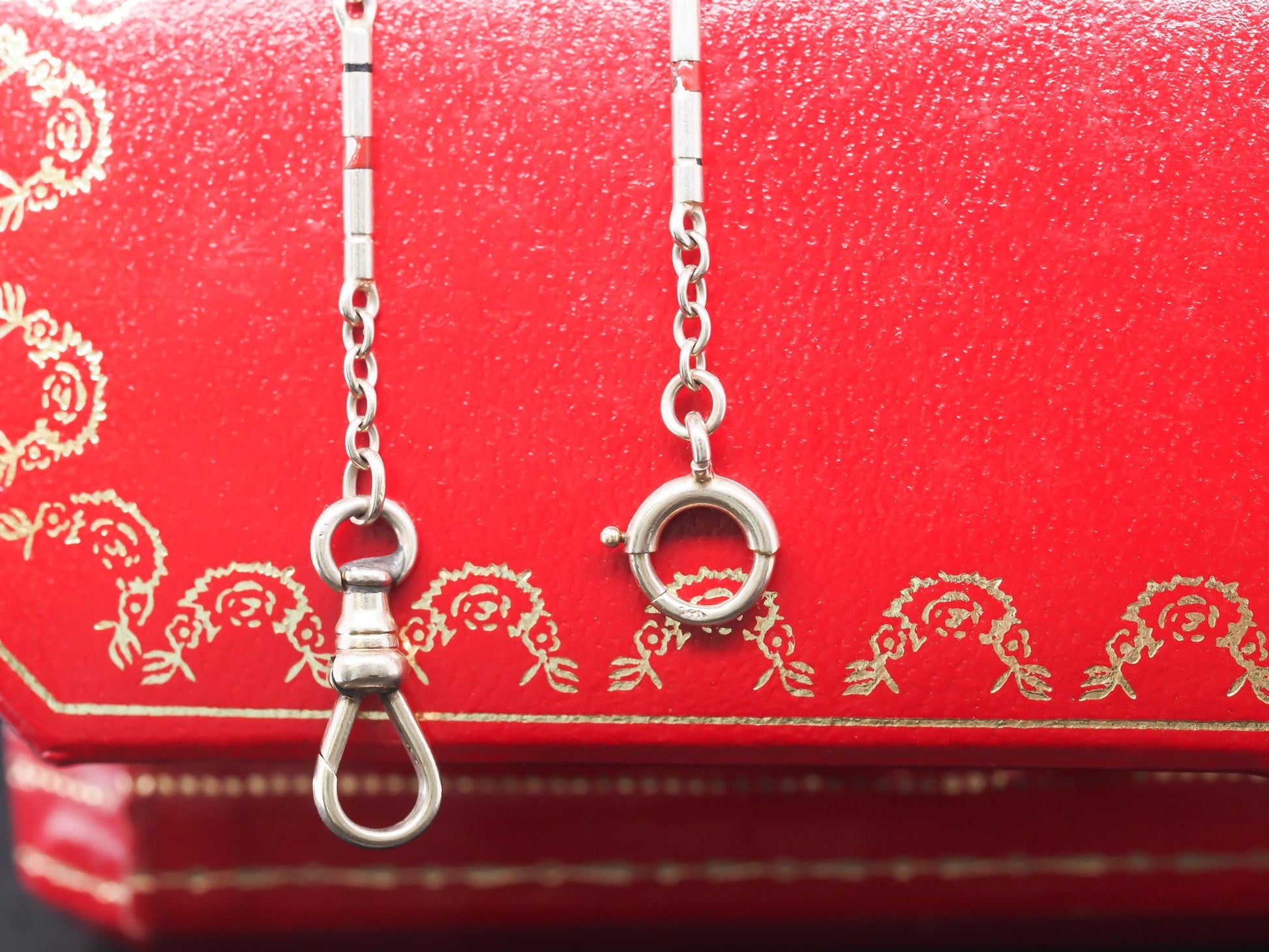 Circa 1920s 14K White Gold Antique Chain - VHK#830