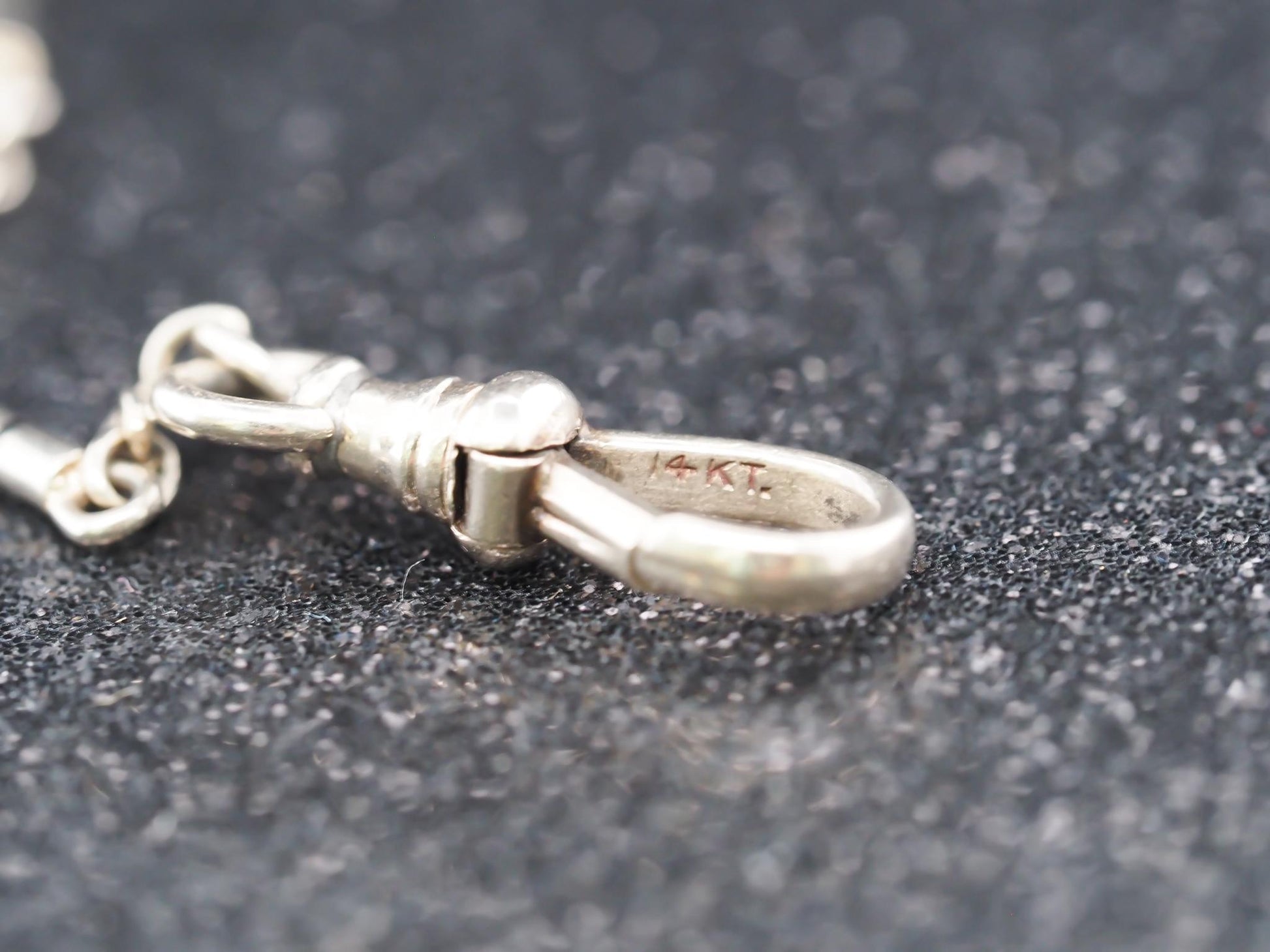 Circa 1920s 14K White Gold Antique Chain - VHK#830