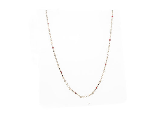 Circa 1920s 14K White Gold Antique Chain - VHK#830