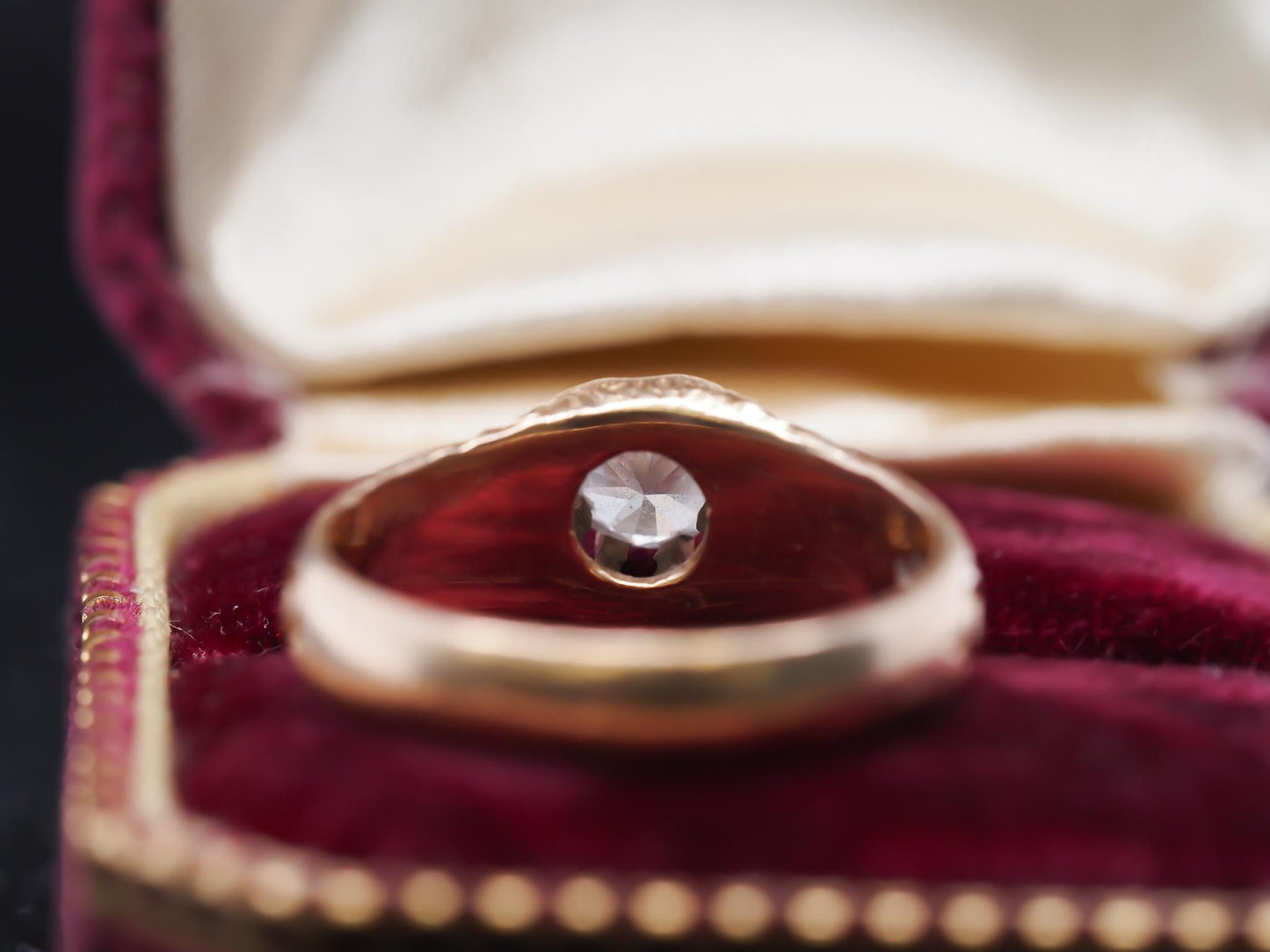 Circa 1930s 14K Yellow Gold .50ct Diamond Engagement Ring - VHK#860