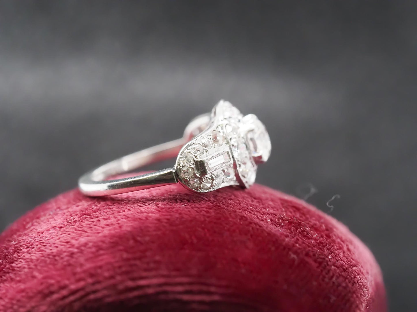 Circa 1920s Platinum .70ct Old European Diamond Engagement Ring - VHK#858
