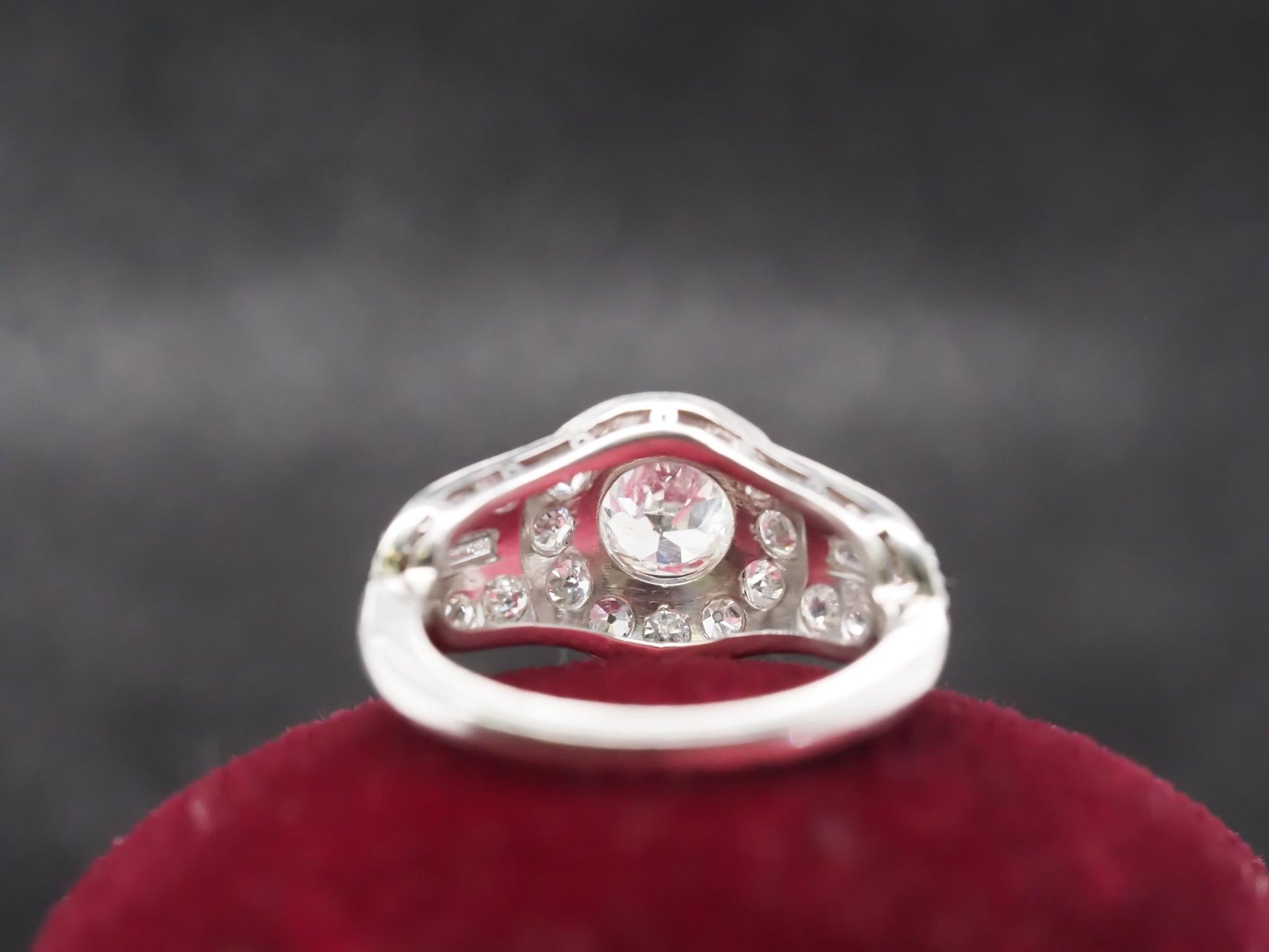 Circa 1920s Platinum .70ct Old European Diamond Engagement Ring - VHK#858