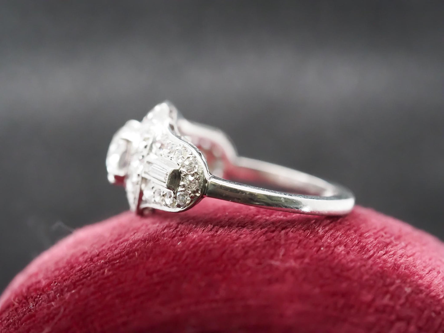 Circa 1920s Platinum .70ct Old European Diamond Engagement Ring - VHK#858