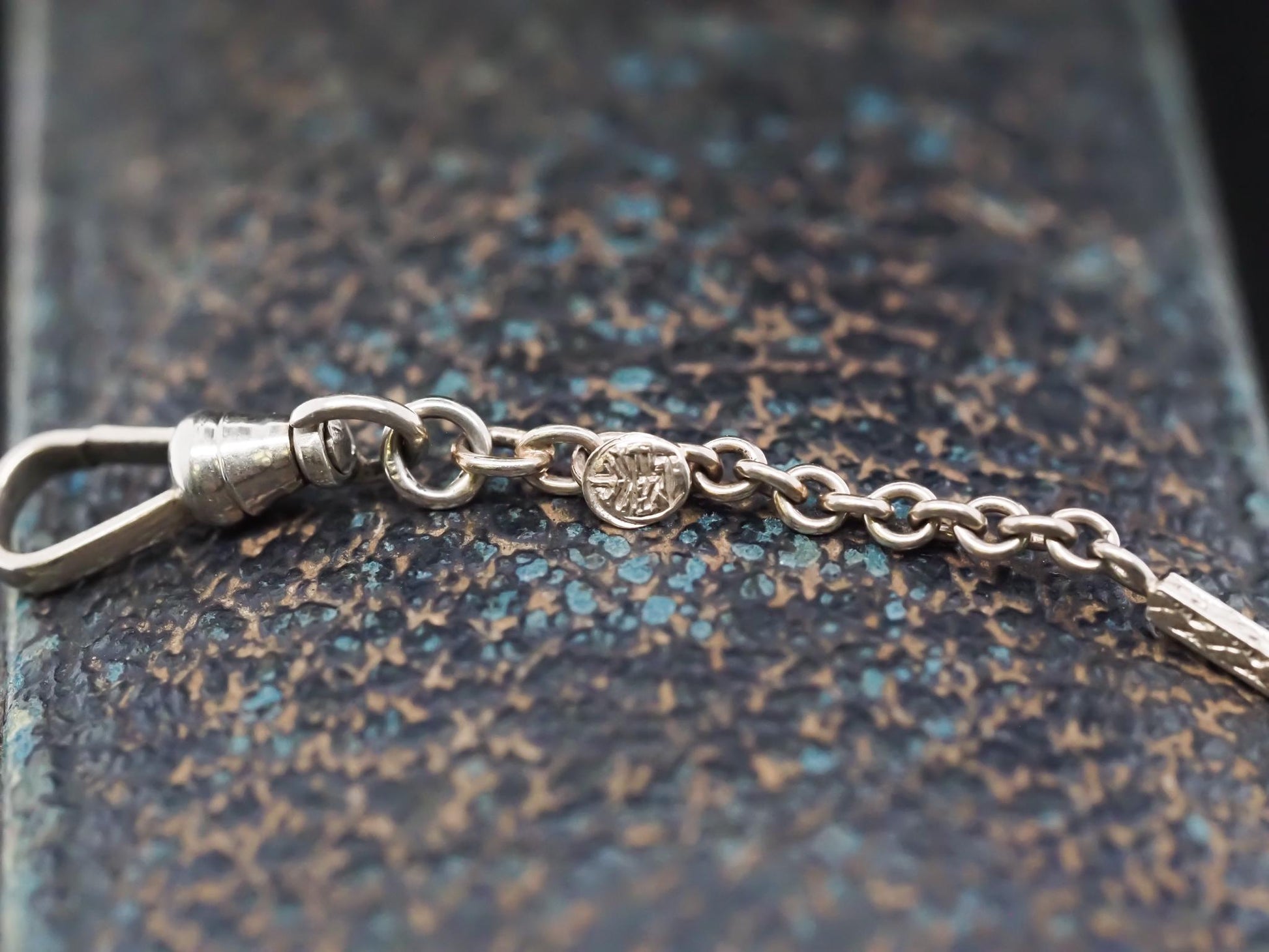 Circa 1920s Antique Chain with Stations 13.5 inch