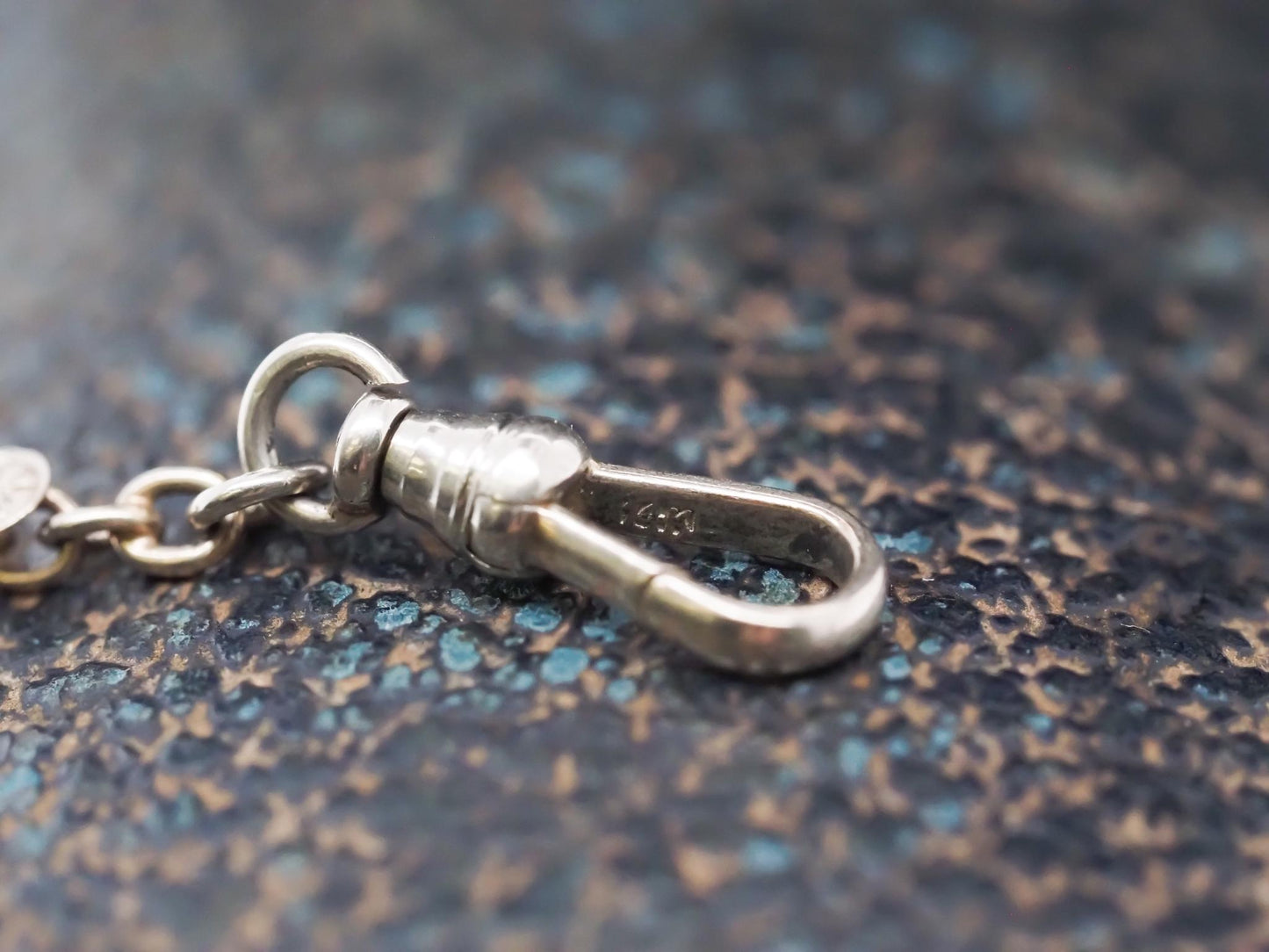 Circa 1920s Antique Chain with Stations 13.5 inch
