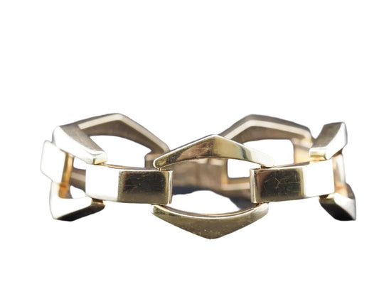 Circa 1970s Tiffany & Co. 14K Yellow Gold Large Link Bracelet