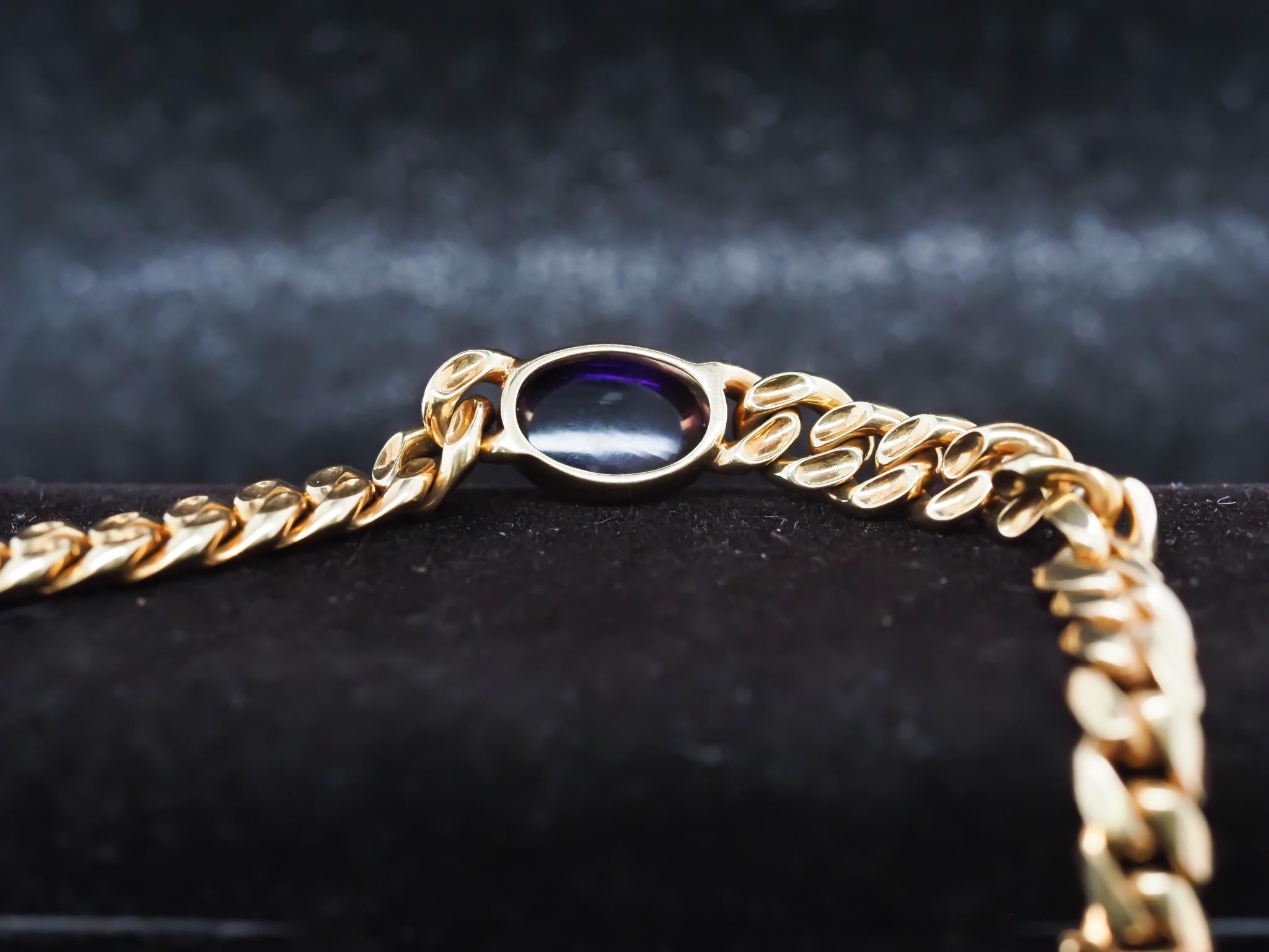 [宅送] Vintage Cabochon with Bracelet Gold Yellow 18K Bulgari 1960s アクセサリー