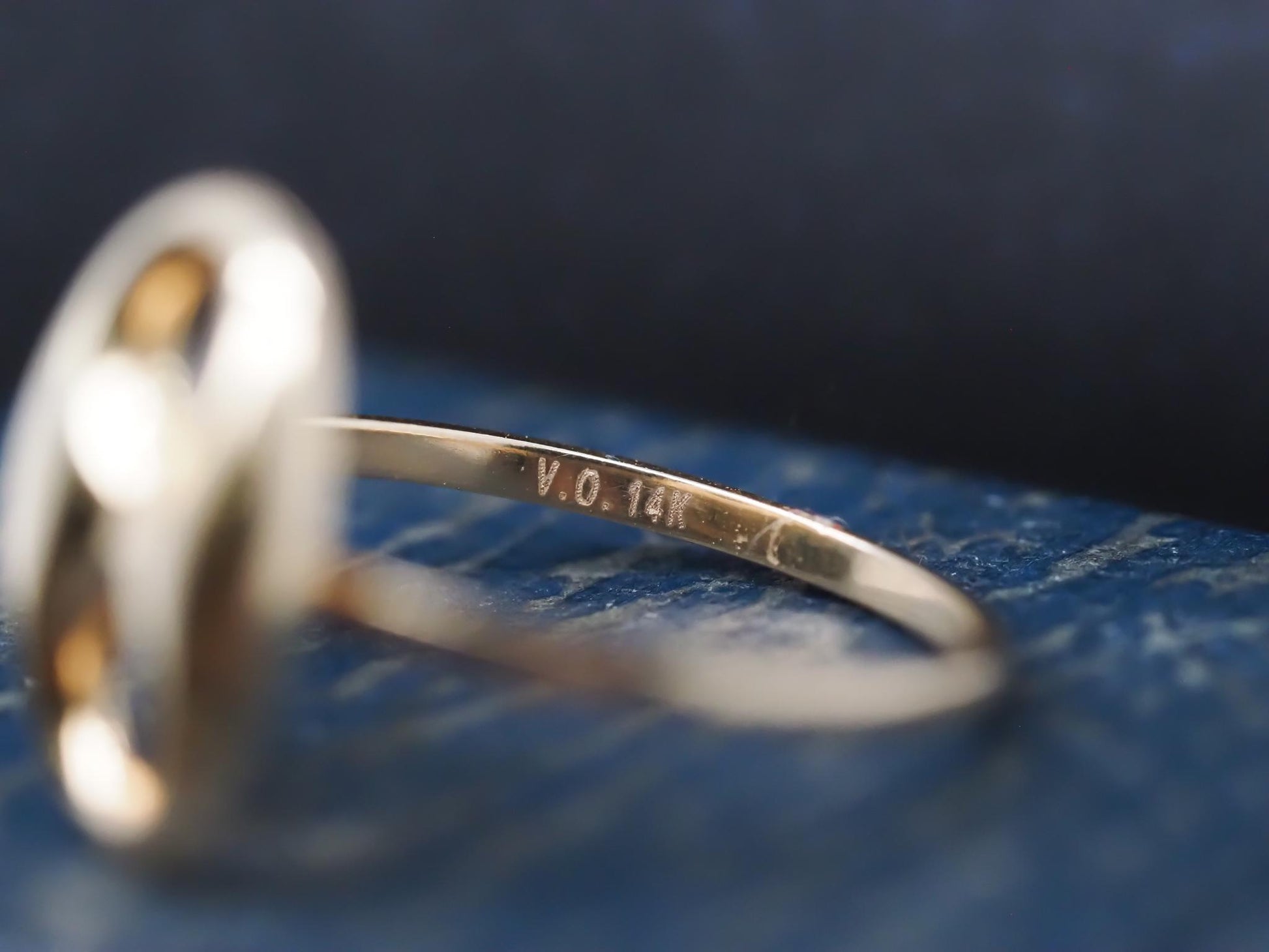 14k Yellow Gold Vintage Mariner Link Ring - VHK#893