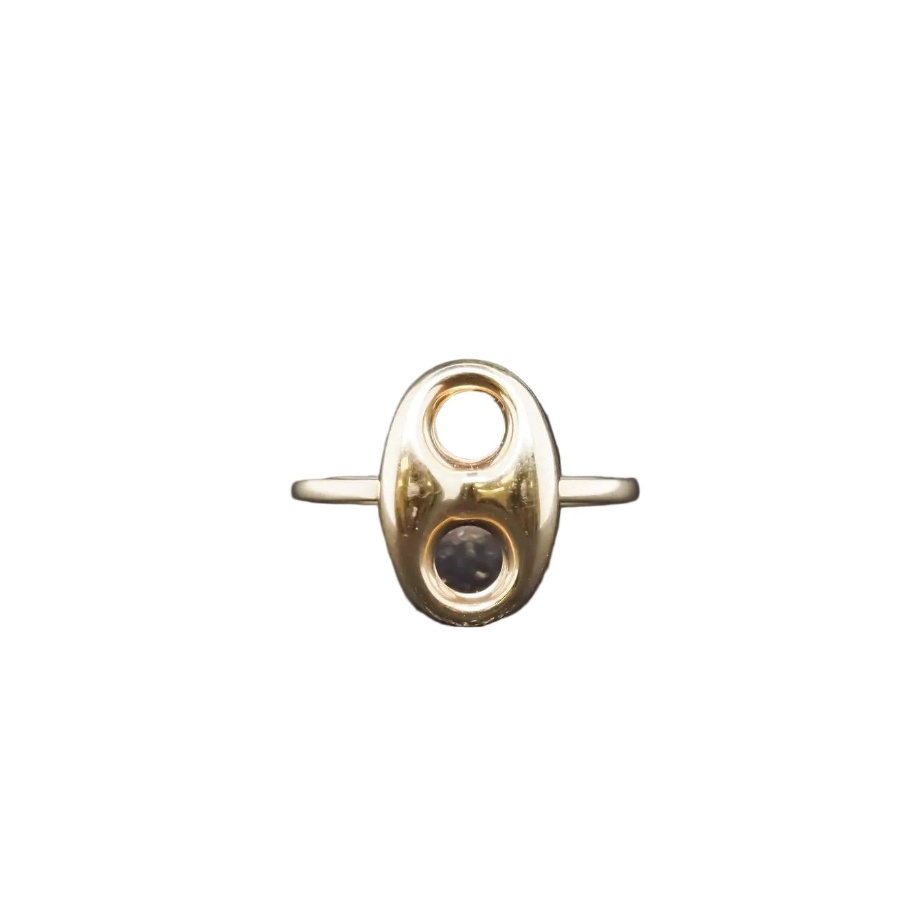 14k Yellow Gold Vintage Mariner Link Ring - VHK#893
