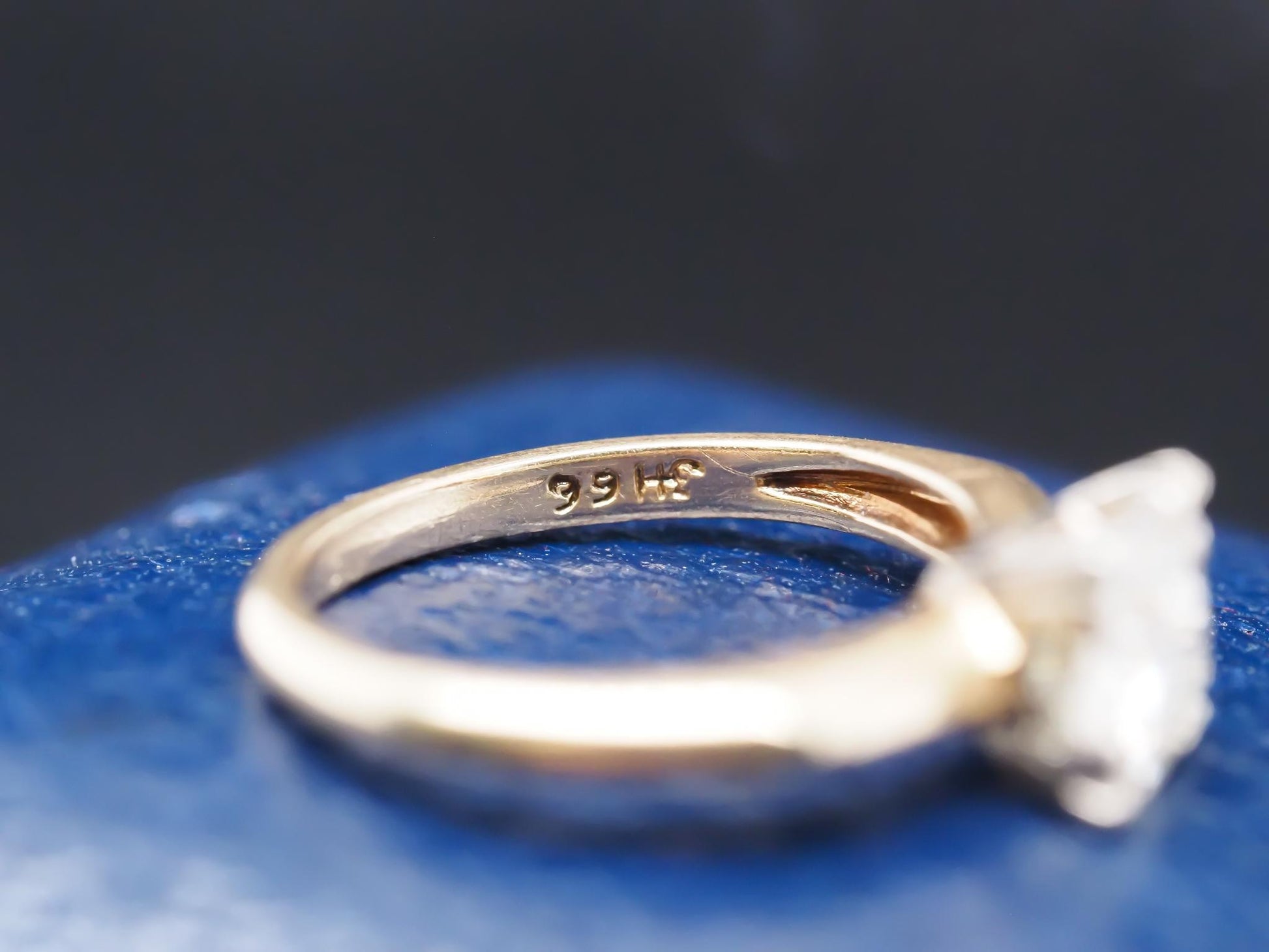 Circa 1900 14K Yellow Gold .90ct Old European Diamond Engagement Ring - VHK#848a