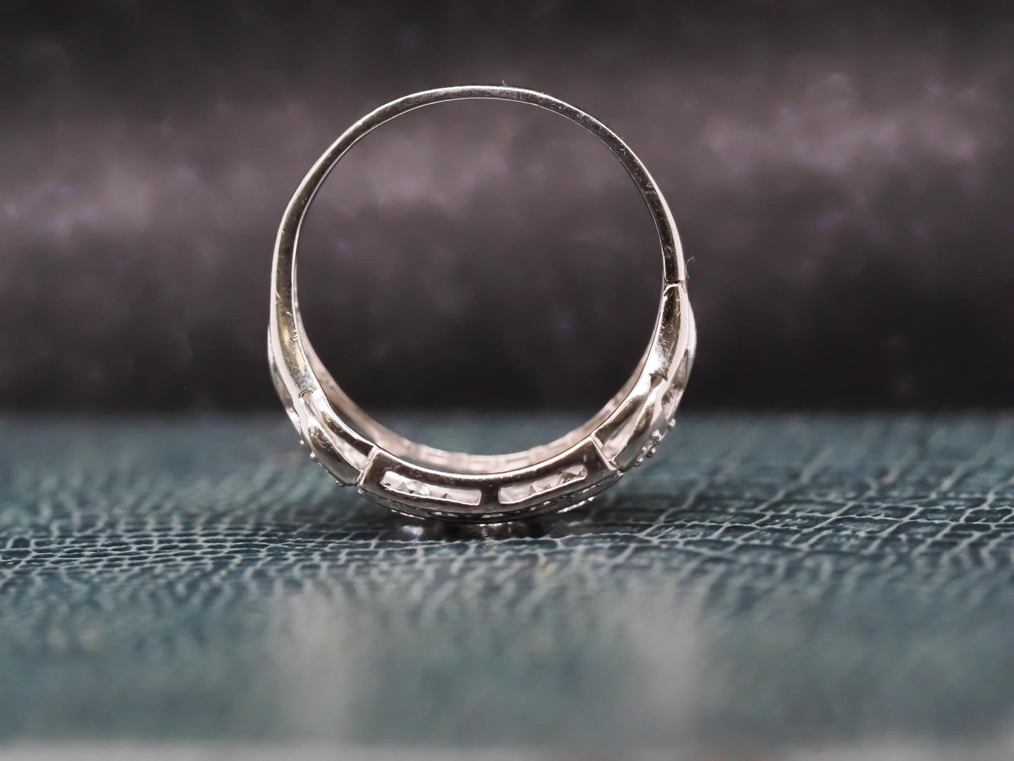 Circa 1940s Platinum Diamond Engagement Ring