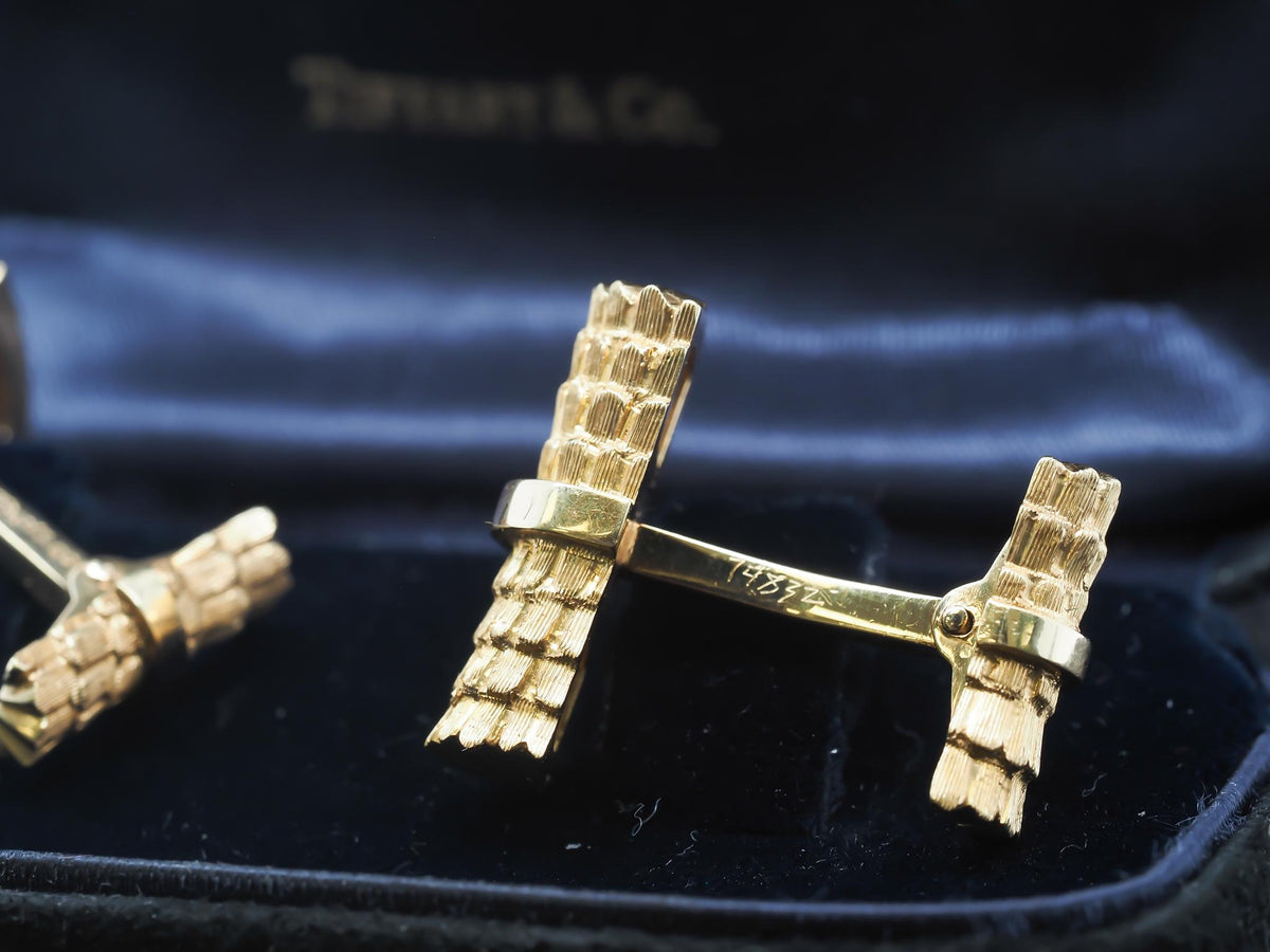 Vintage 18K Yellow Gold Tiffany & Co. Cufflinks