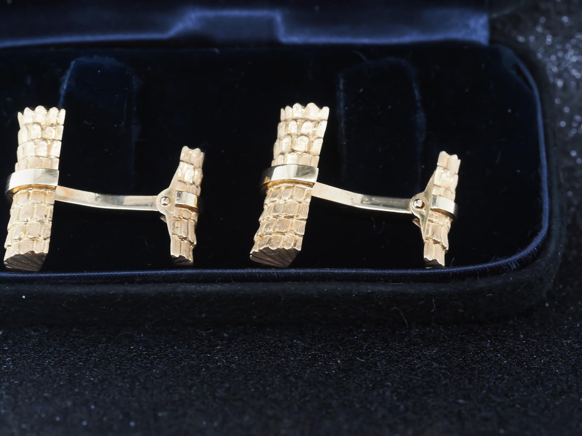 Vintage 18K Yellow Gold Tiffany & Co. Cufflinks