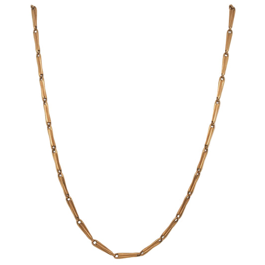 Circa 1920s 14K Yellow Gold Antique Chain 14.75 Inch