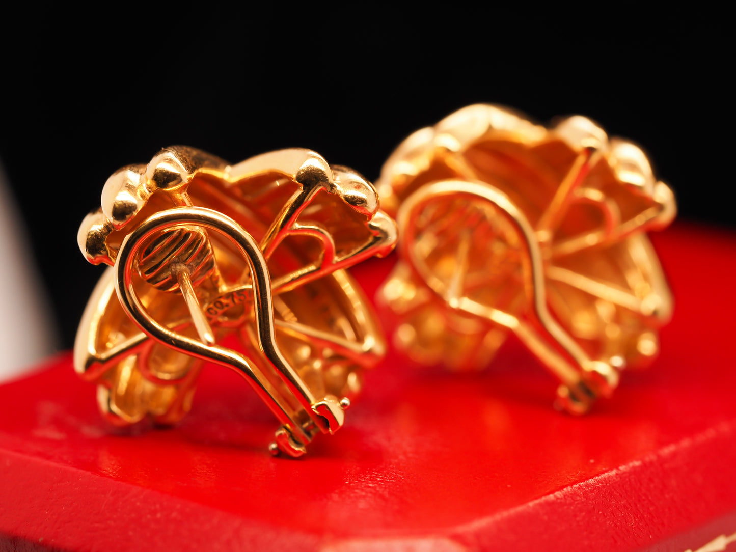 18K Yellow Gold TIFFANY & Co. “X” Jumbo Size Earrings
