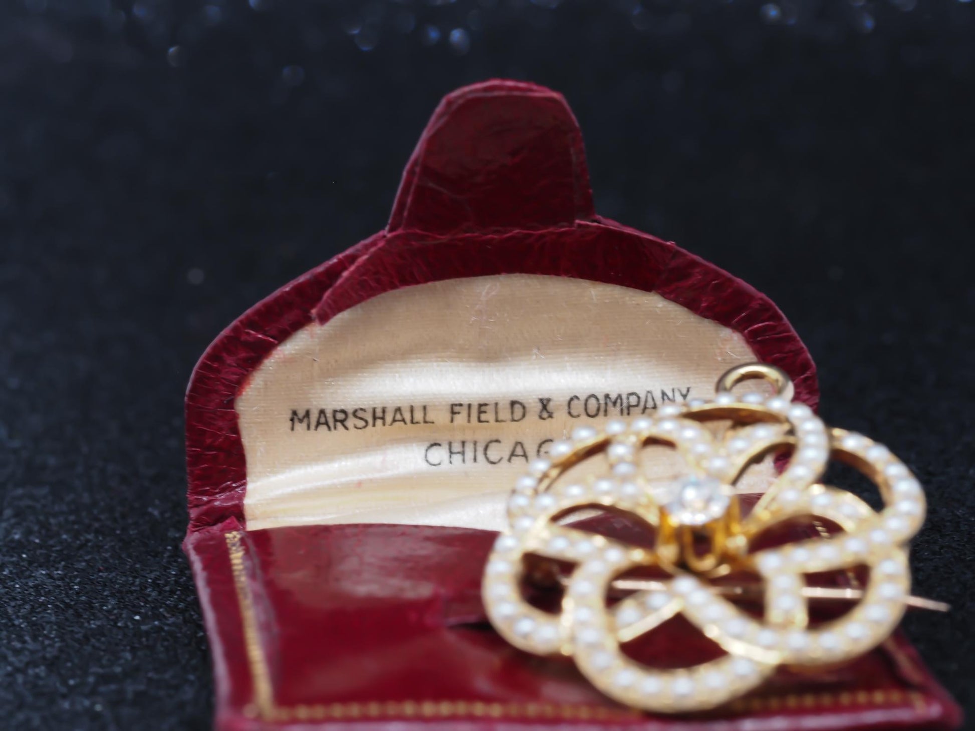 Estate Edwardian 14K Pendant and Brooch with Old Mine Diamond and Pearls - VHK#