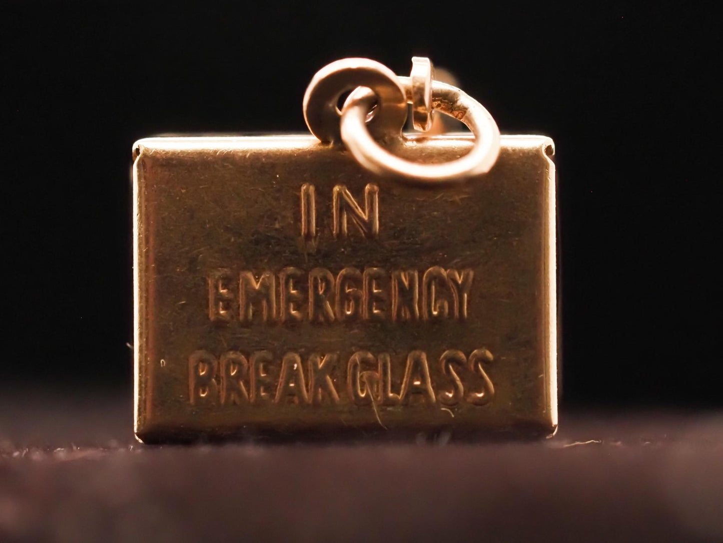14K Yellow Gold Mad Money Dollar Bill Box Charm Pendant - VHK#624a