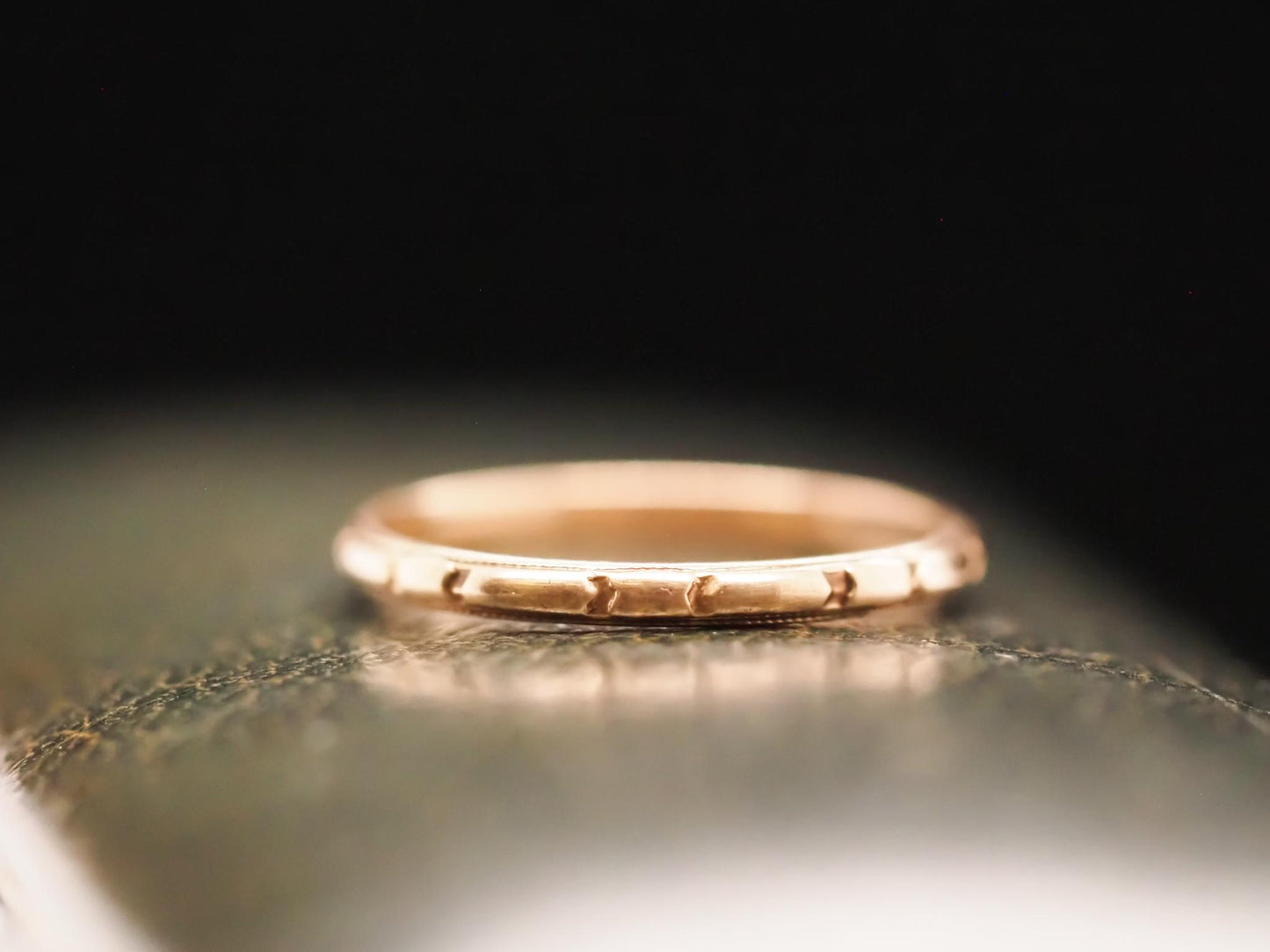 Vintage 10K Yellow Gold Wedding Band - VHK#625