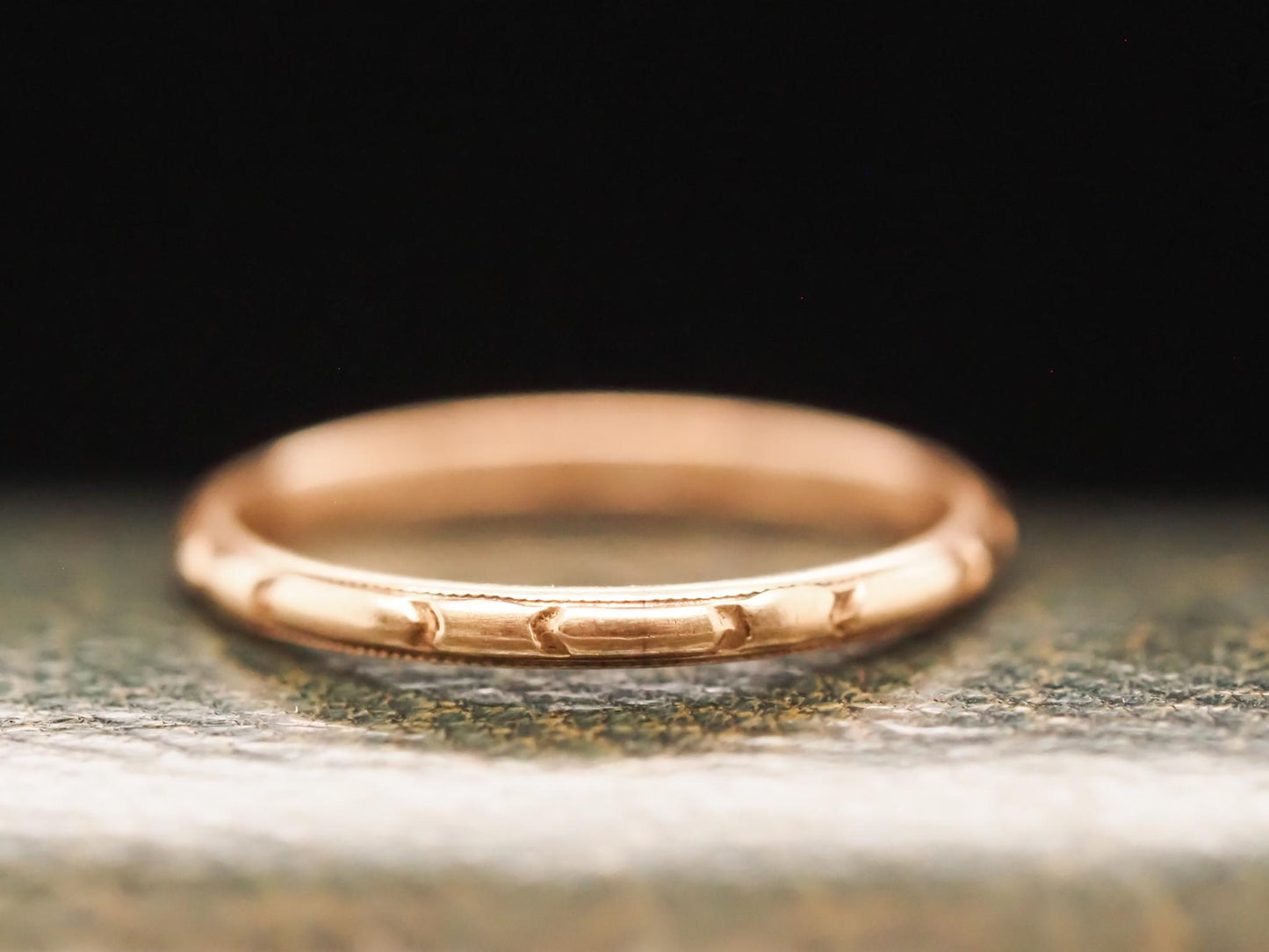 Vintage 10K Yellow Gold Wedding Band - VHK#625