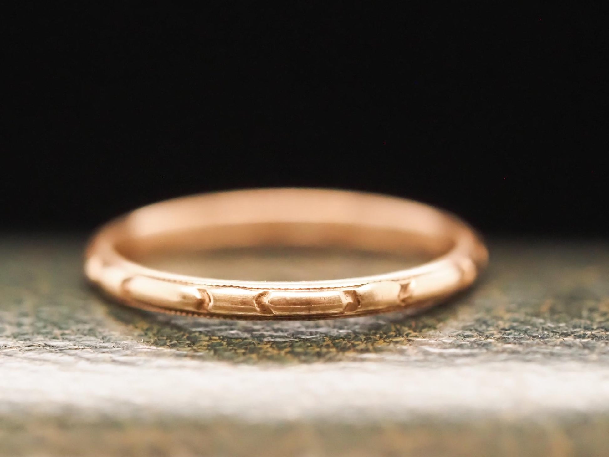 Vintage 10K Yellow Gold Wedding Band - VHK#625
