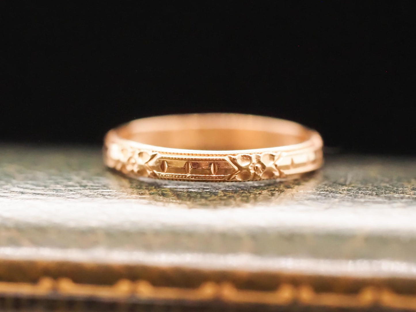 Vintage 14K Yellow Gold Wedding Band - VHK#627