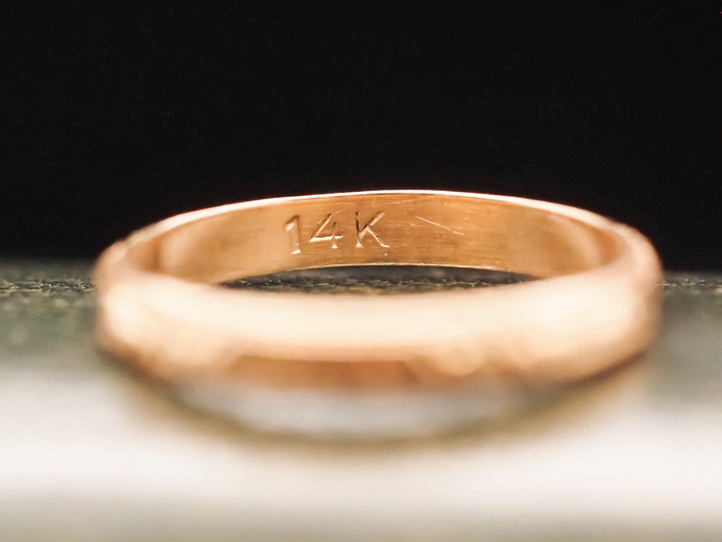 Vintage 14K Yellow Gold Wedding Band - VHK#627