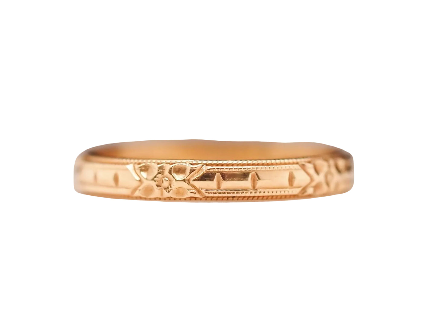 Vintage 14K Yellow Gold Wedding Band - VHK#627