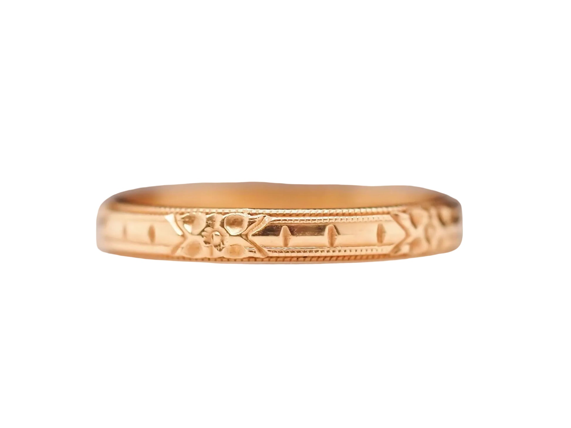 Vintage 14K Yellow Gold Wedding Band - VHK#627